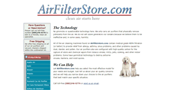Desktop Screenshot of airfilterstore.com