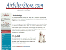Tablet Screenshot of airfilterstore.com